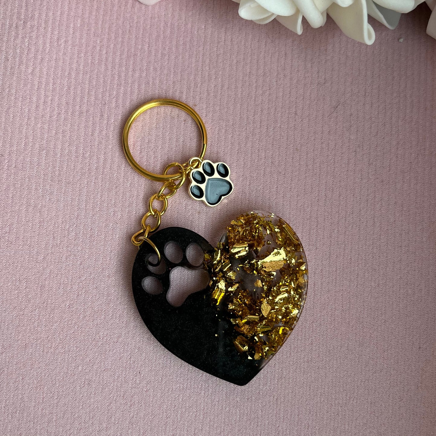 Herz-Pfote Schlüsselanhänger / verschiedene Varianten