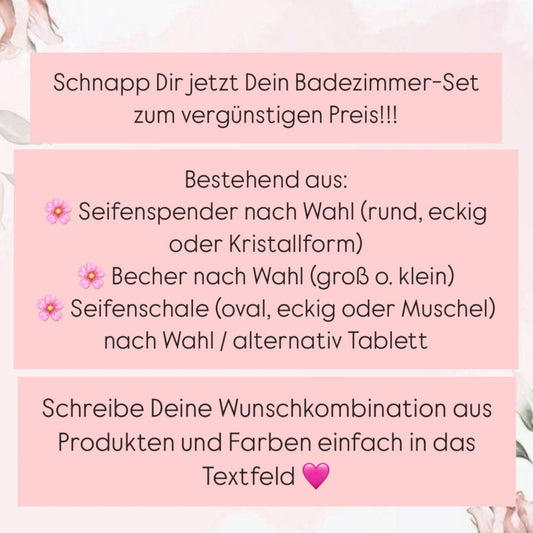 Badezimmer-Set personalisierbar