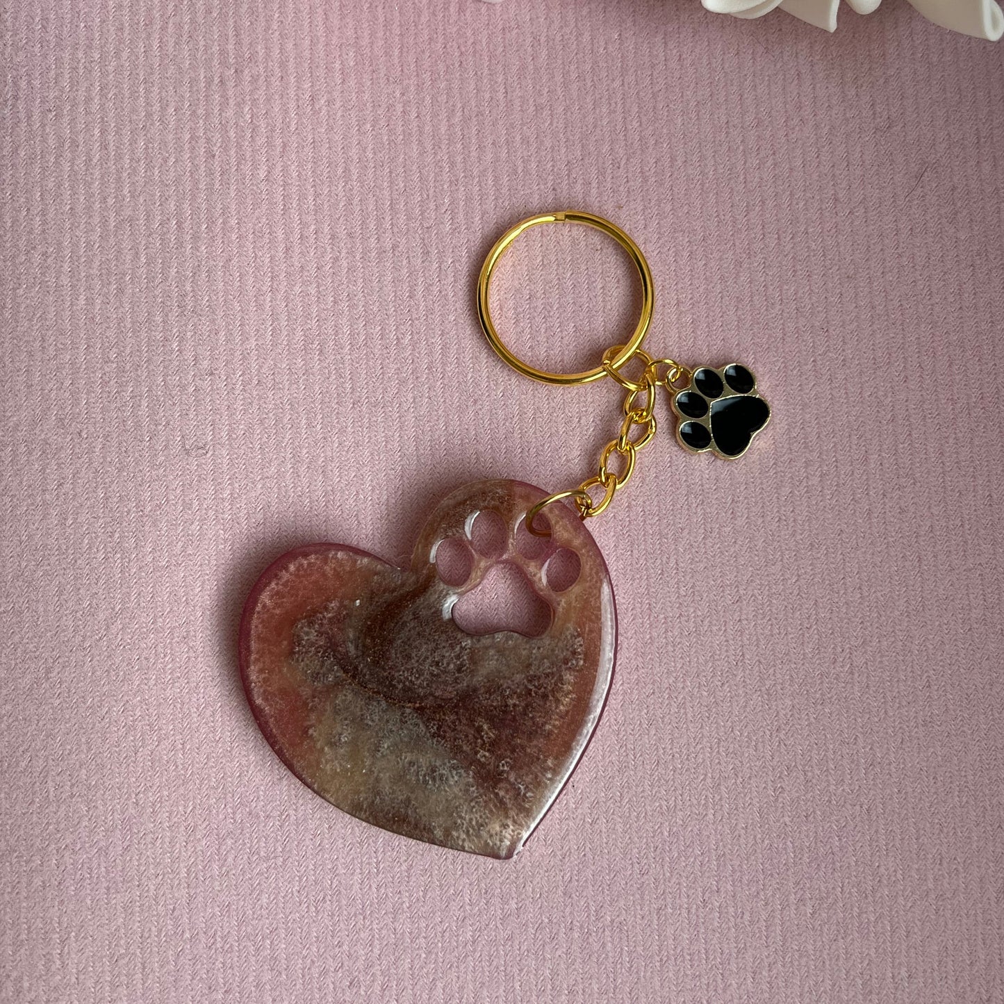 Herz-Pfote Schlüsselanhänger / verschiedene Varianten
